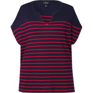 Ulla Popken Shirt  marine / knalrood