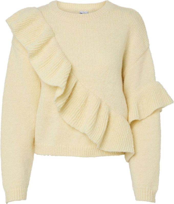 PIECES Trui 'PCNOR'  pasteelgeel