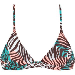 Look - Triangelbikini - Turquoise - Gedessineerd - Polyamide