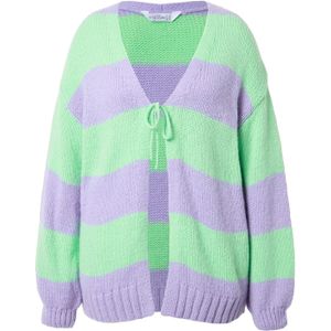 Studio Untold Gebreid vest  mintgroen / lavendel