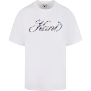 Karl Kani Shirt 'Icy Chrome'  blauw / zilvergrijs / wit