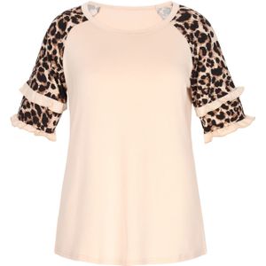 NAEMI Blouse 'Fashion Look'  nude / bruin / zwart