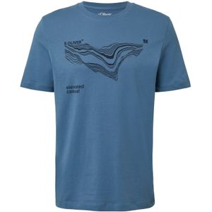 s.Oliver Shirt  blauw / zwart