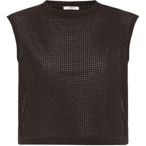 Antioch Top  donkerbruin