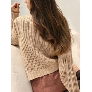 Hiccup Gebreid vest  beige