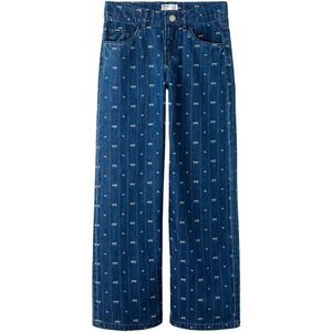 NAME IT Jeans  blauw denim / wit