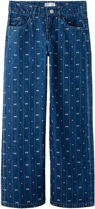 NAME IT Jeans  blauw denim / wit