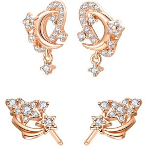 Hey Happiness Oorbellen 'Cosmic Shine'  rose-goud