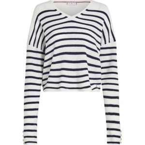 TOMMY HILFIGER Trui  marine / wit