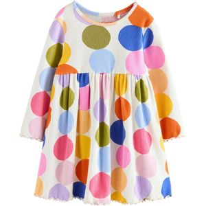 Next Jurk  lichtblauw / kaki / pink / wit