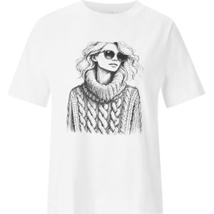 Rich & Royal Shirt  donkergrijs / wit