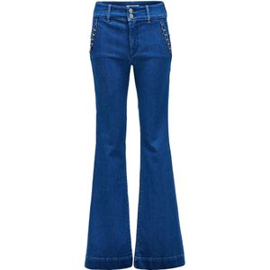 Salsa - Secret Chino - Spijkerbroek - Blauw - Push-in Effect