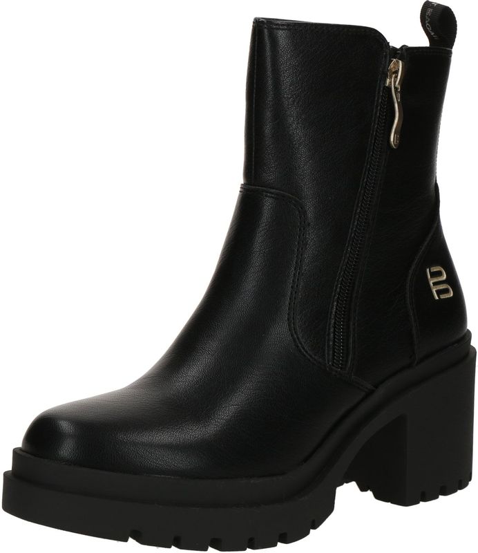 Bagatt - TT - Ritslaarzen - Zwart - Middelhoge Blokhak