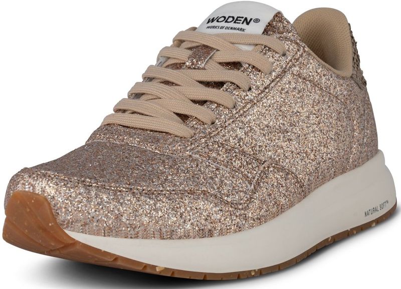 WODEN - Nicoline Glitter - Sneakers - Brons