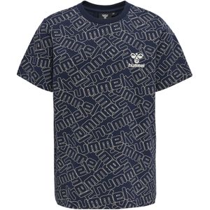 Hummel - hmlCOOPER - T-shirt - Biologisch Katoen - All-over Logo Print