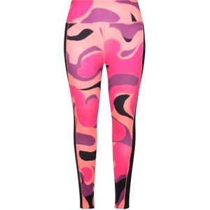 Ulla Popken Leggings  lichtlila / abrikoos / fuchsia / zwart