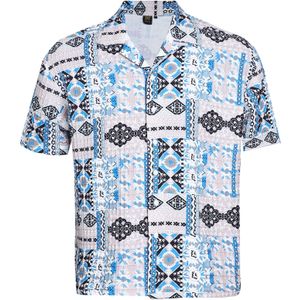 Campus Sutra Overhemd 'Winona'  blauw / grijs / zwart / wit