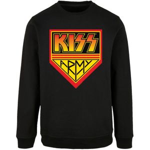 F4NT4STIC Sweatshirt 'Kiss Rock Band'  geel / oranje / zwart