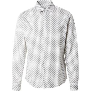 Casual Friday Overhemd 'CF ANTON'  blauw / zwart / wit