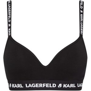 Karl Lagerfeld - Bustier - Zwart - Demi Cup - Ingebouwde Shape Cups