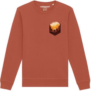 Watapparel Sweatshirt  lichtbruin / geel / oranje