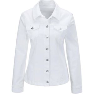 Goldner Tussenjas  white denim