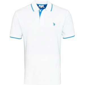 U.S. POLO ASSN. Shirt  blauw / wit