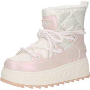 BUFFALO Snowboots 'DIONE'  rosa / wit