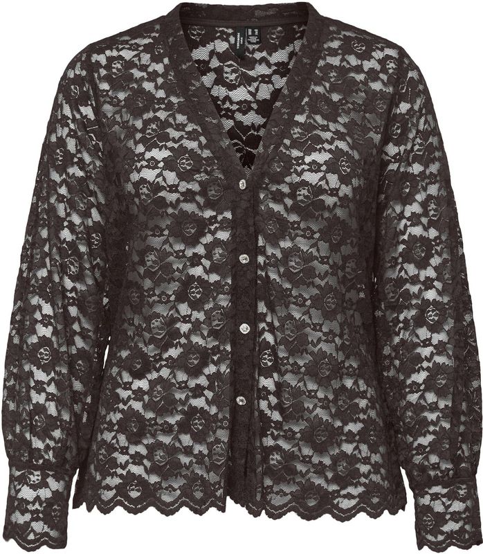 Vero Moda Curve Blouse 'VMDea'  donkerbruin