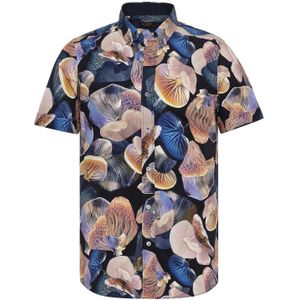 By Diess Collection Overhemd  beige / royal blue/koningsblauw / geel / zwart