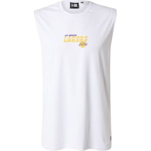 NEW ERA Shirt 'NBA ESSENTIALS'  geel / donkerlila / wit