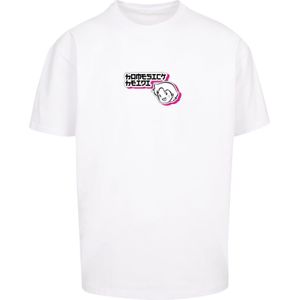 F4NT4STIC Shirt 'Heidi'  pink / zwart / wit