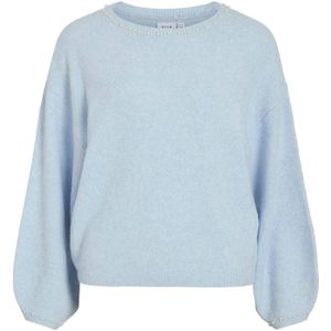 VILA - VISTELLA - Trui - Lichtblauw - Lange Mouw - Gerecycled Materiaal