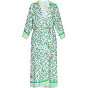 usha FESTIVAL Kimono 'Fashion Look'  beige / lichtblauw / geel / groen