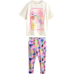 Next Set  ecru / azuur / groen / fuchsia