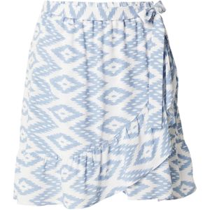 ONLY Rok 'NOVA'  lichtblauw / wit