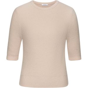 Gebreide Trui - Zand - Zachte Gebreide Stoffen - Ruimvallend