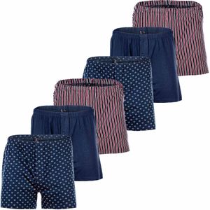 Yourbasics Boxershorts  blauw / rood / wit
