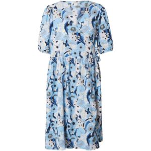 Monki Jurk  blauw / marine / lichtblauw / wit