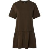 Pcjamie - Midi-jurk - Peplum - Korte Mouwen - Relaxed Fit