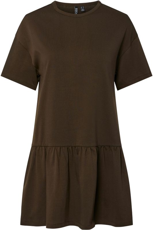 Pcjamie - Midi-jurk - Peplum - Korte Mouwen - Relaxed Fit