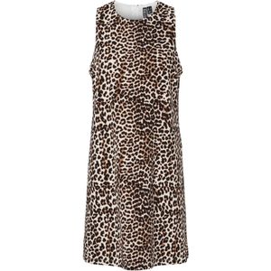 PIECES - PCJosella - Jurk - Karamel / Zwart / Wit - Dierenprint