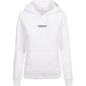 Merchcode Sweatshirt 'Unlimited Skills '  lichtblauw / geel / zwart / wit
