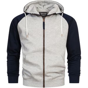 INDICODE JEANS Sweatvest 'Pulko'  navy / grijs