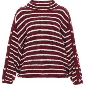 DreiMaster Maritim Trui 'Maritim'  donkerrood / wit