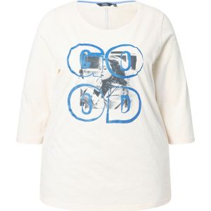 Ulla Popken Shirt  blauw / parelwit