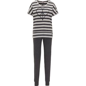 Bruno Banani Pyjama  antraciet / lichtgrijs