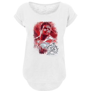 F4NT4STIC Shirt 'Marvel Avengers Endgame Hulk Brushed'  lichtgrijs / rood / wit