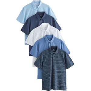 Next Shirt  navy / hemelsblauw / lichtblauw / wit