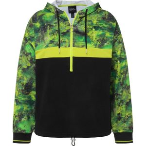 Ulla Popken Sweatshirt  geel / groen / zwart